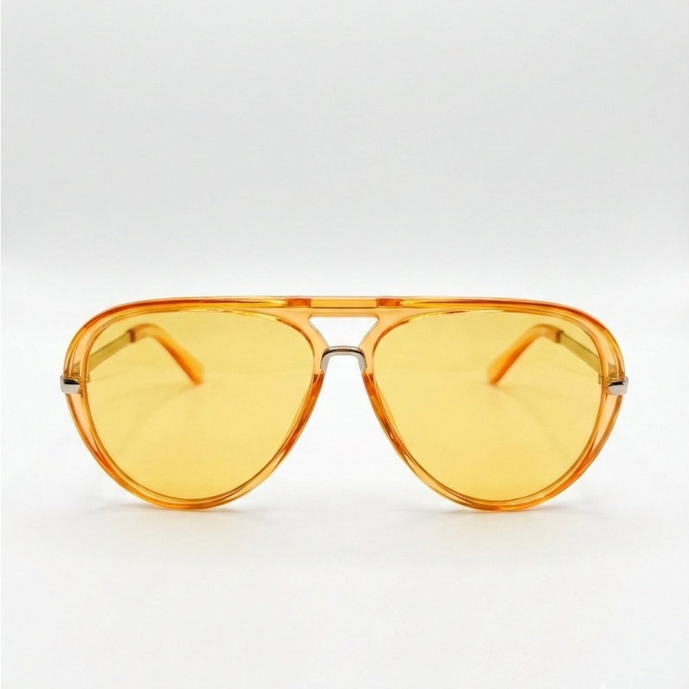 Stylish Orange Aviator Sunglasses